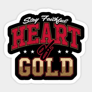 Heart of Gold Sticker